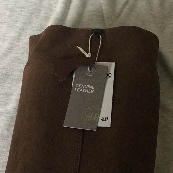 BRAND NEW- Brown leather knee high boots - Picture 4 of 5